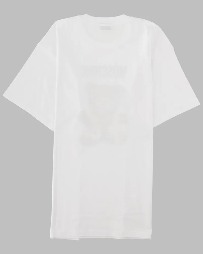 Moschino Teddy Print T-Shirt — White White
