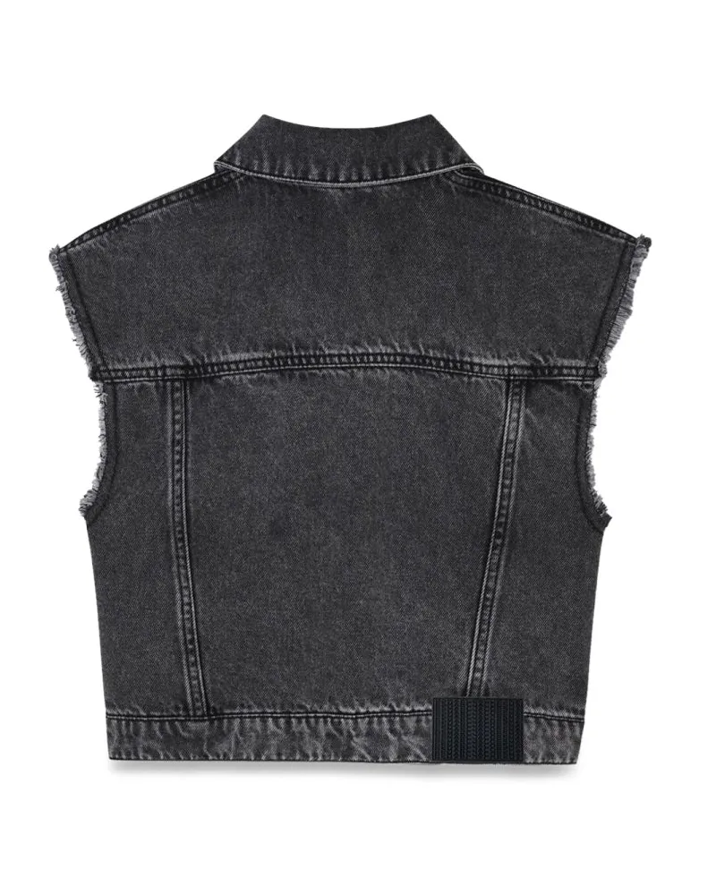 Marc Jacobs Cotton Sleeveless Jacket — Black Black