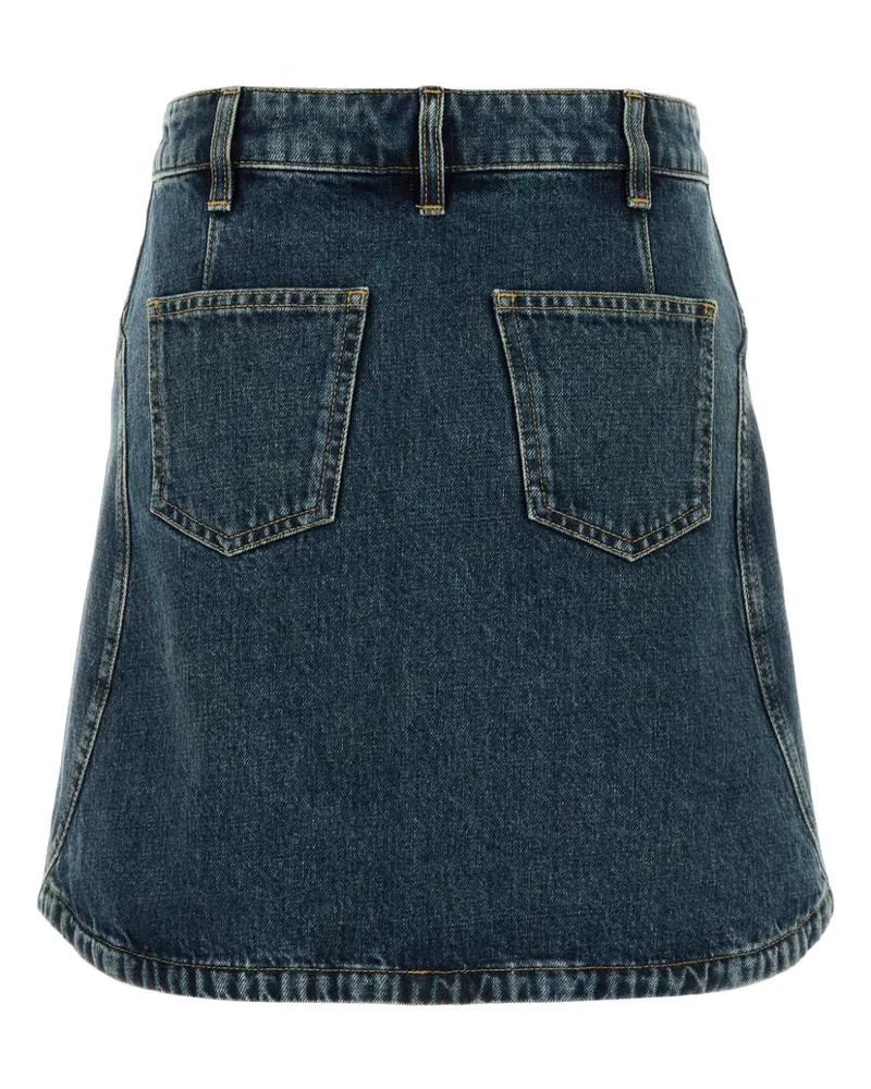 Givenchy Women's Denim Skirt Mediumblue Exterior: Cotton Gonne Blue