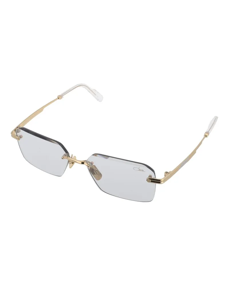 CAZAL Titanium Rectangle Sunglasses — Gray Gray