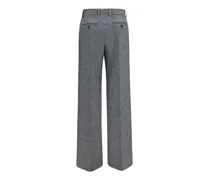 Prince of Wales Tailored Trousers — Gray