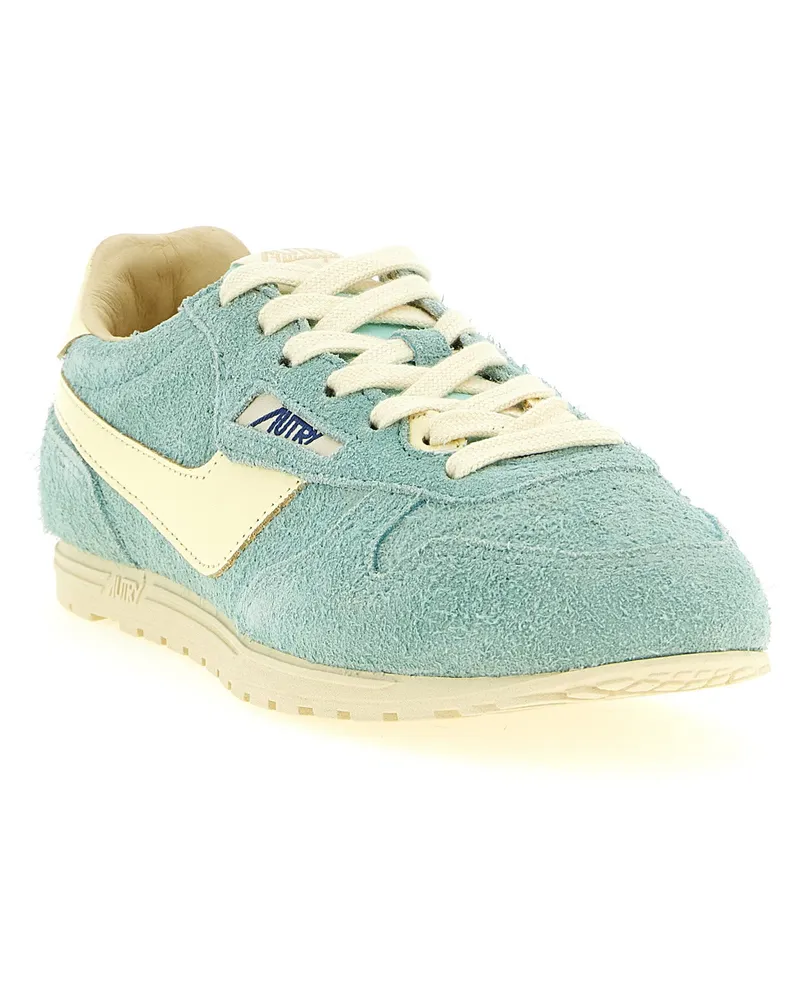 AUTRY Suede Sneaker — Turquoise Turquoise