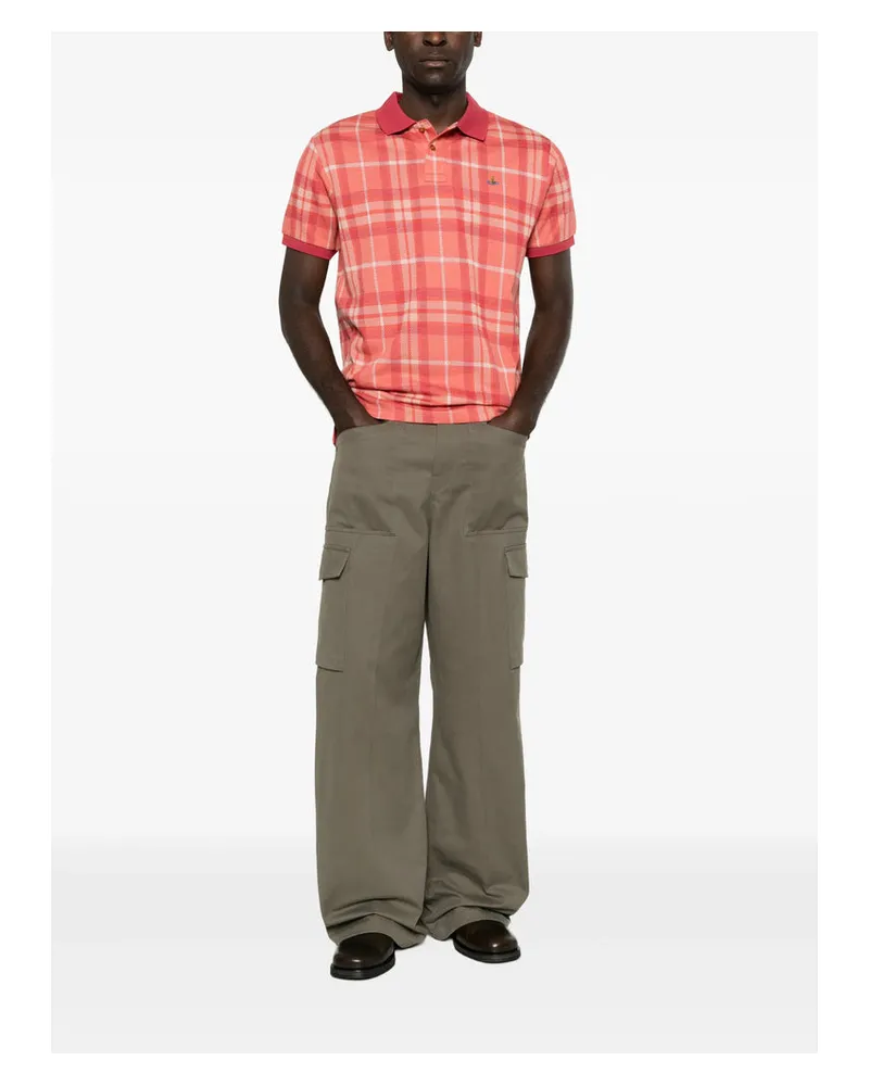 Vivienne Westwood Organic Cotton Knit Polo — Orange Orange