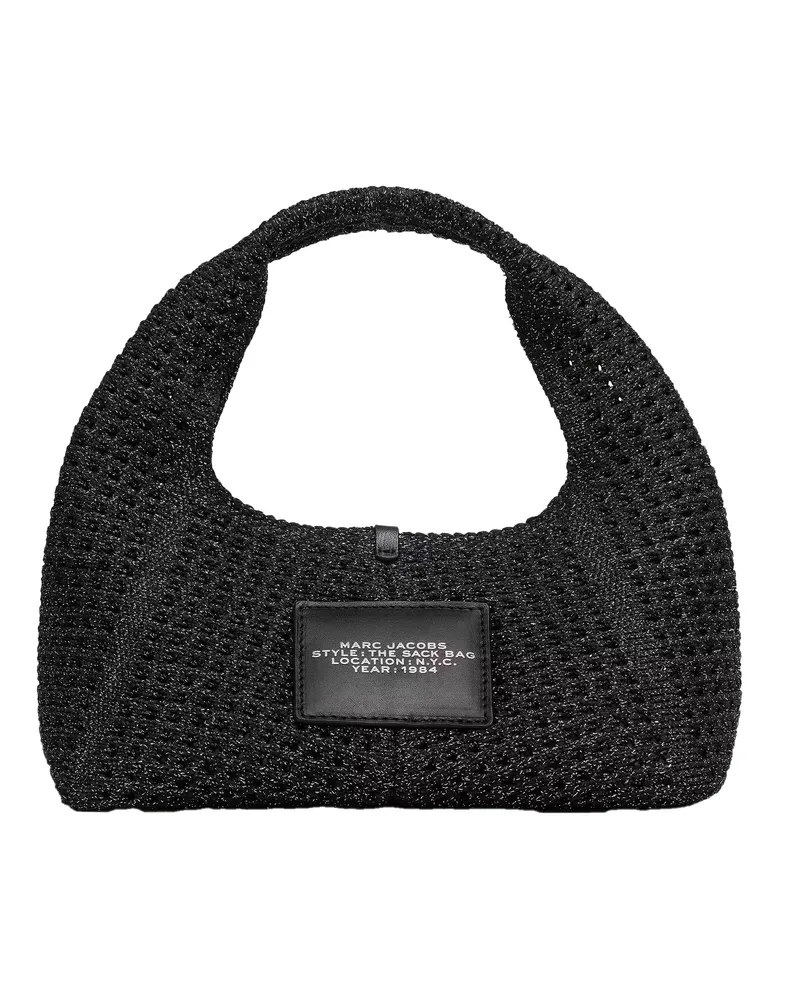 Marc Jacobs Hand-Crocheted Lurex Top Handle Bag — Black Black