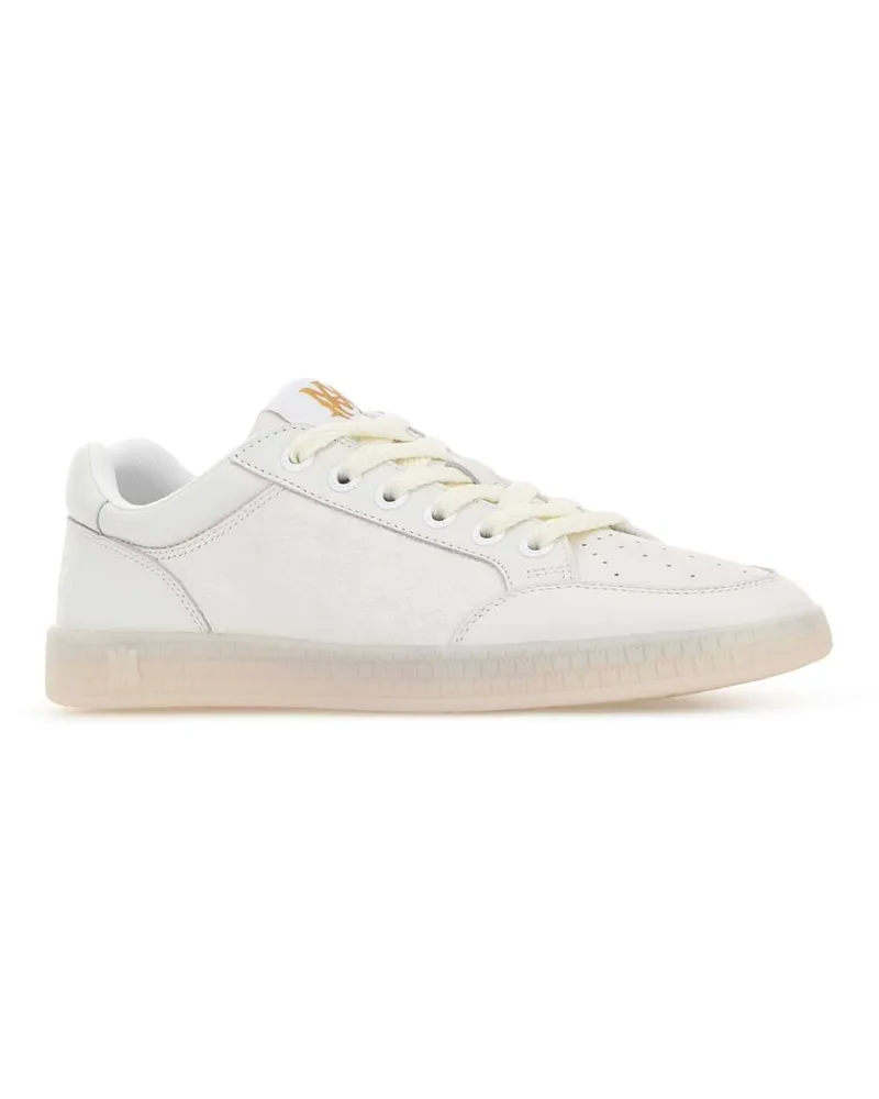 Amiri Men's White Leather Blvd Sneakers White