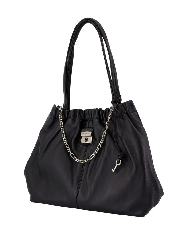 Marc Jacobs Women's The Tote Shoulder Bag -  Leather Black Lambskin Shoulder-Hobo-Bags Black