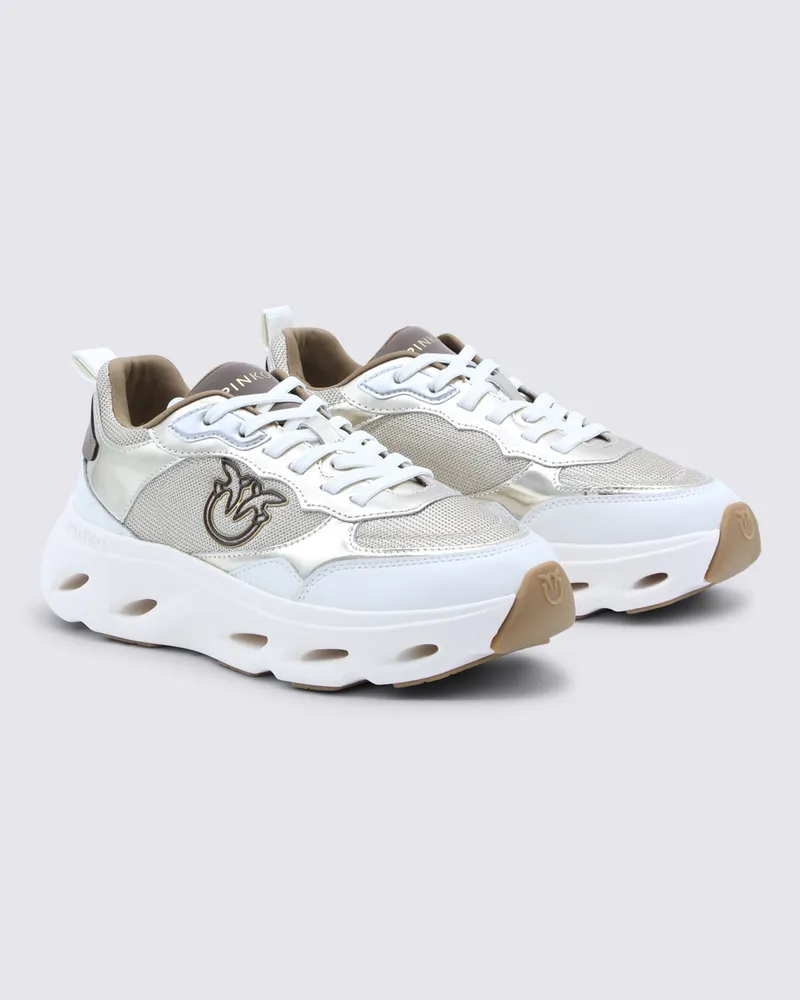 Pinko Women's Sneakers Platinum _cover Tex-Le-El Sole El Tex/le/el White
