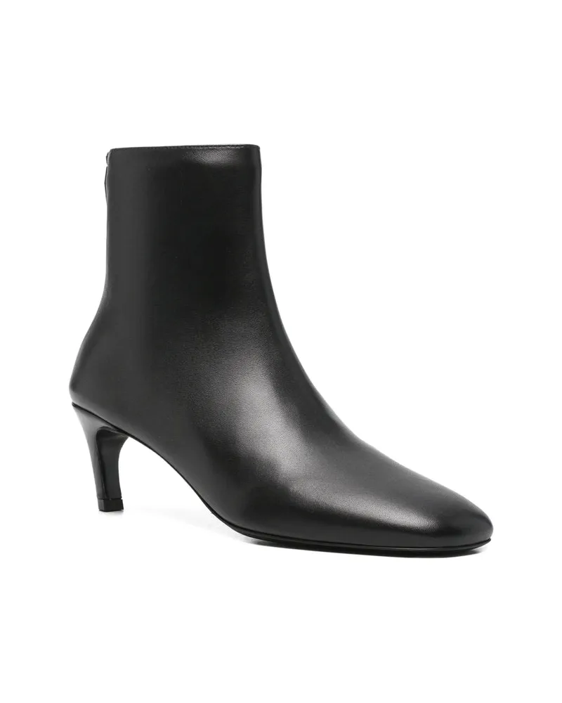 Totême Zip Fastening Ankle Boot — Black Black