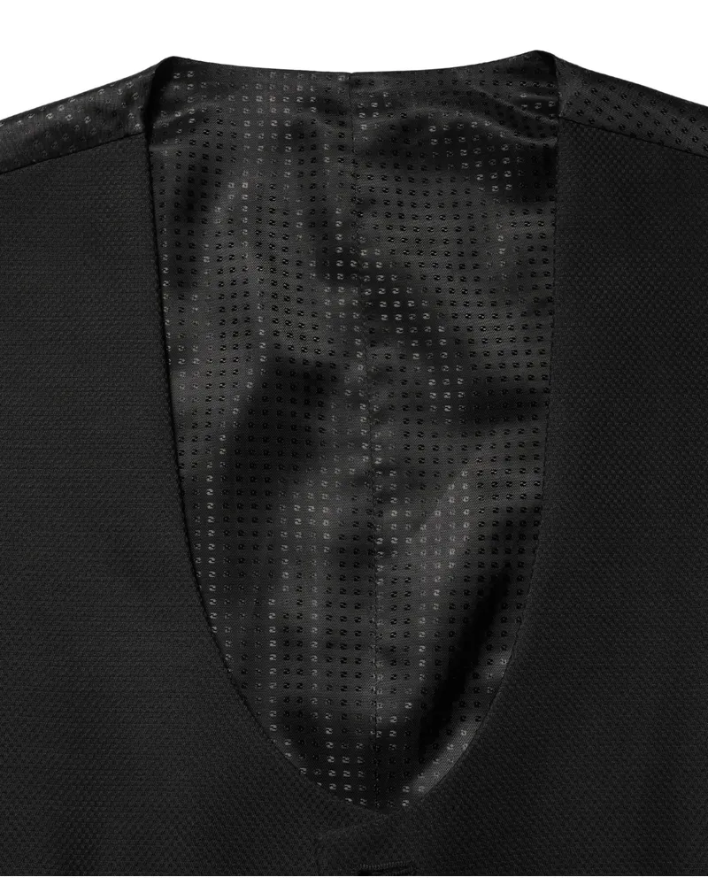 Dolce & Gabbana Wool Single-Breasted Vest — Black Black