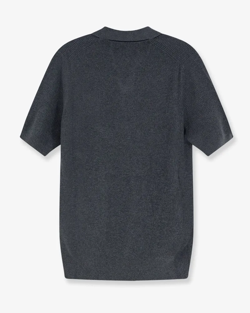 Brunello Cucinelli Men's Polo Shirt Cotton Grey T-shirts And Polos Gray