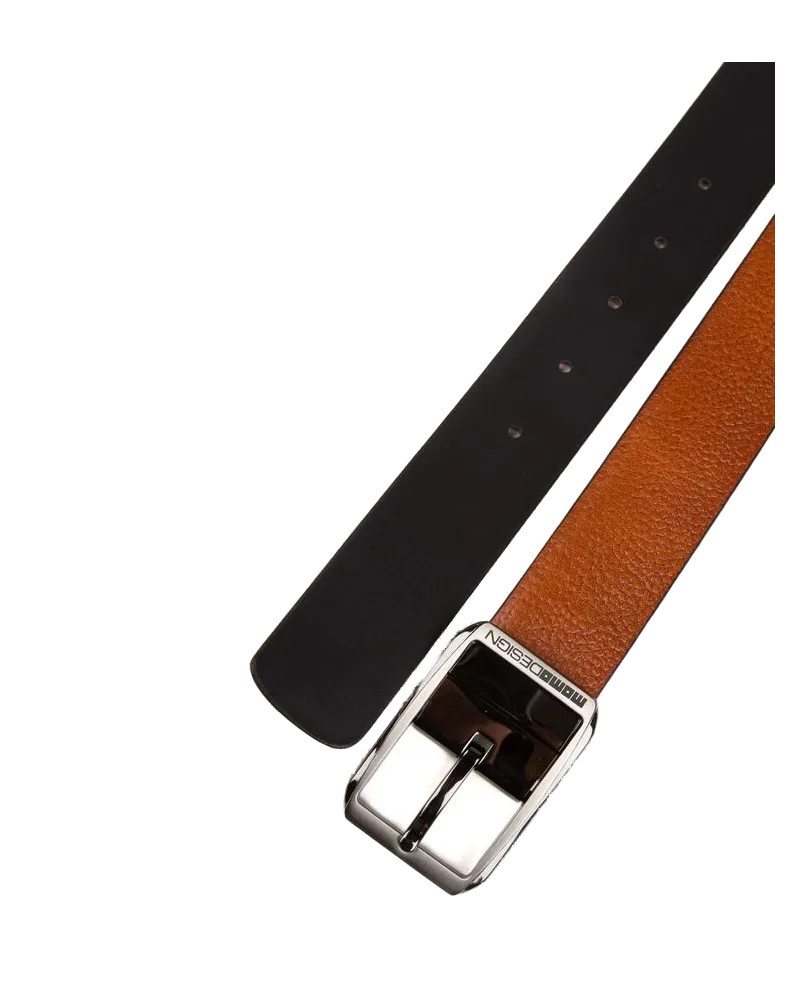 MOMO DESIGN Men's Belt Cuoio Genuine Leather Accessories Brown