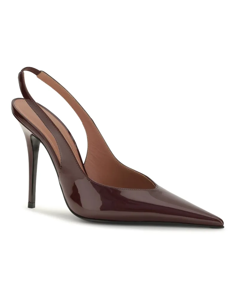 Amina Muaddi Anok Slingback Pump — Red Red