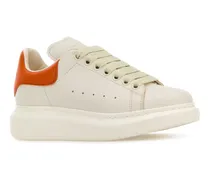 Two-Tone Leather Sneaker — White