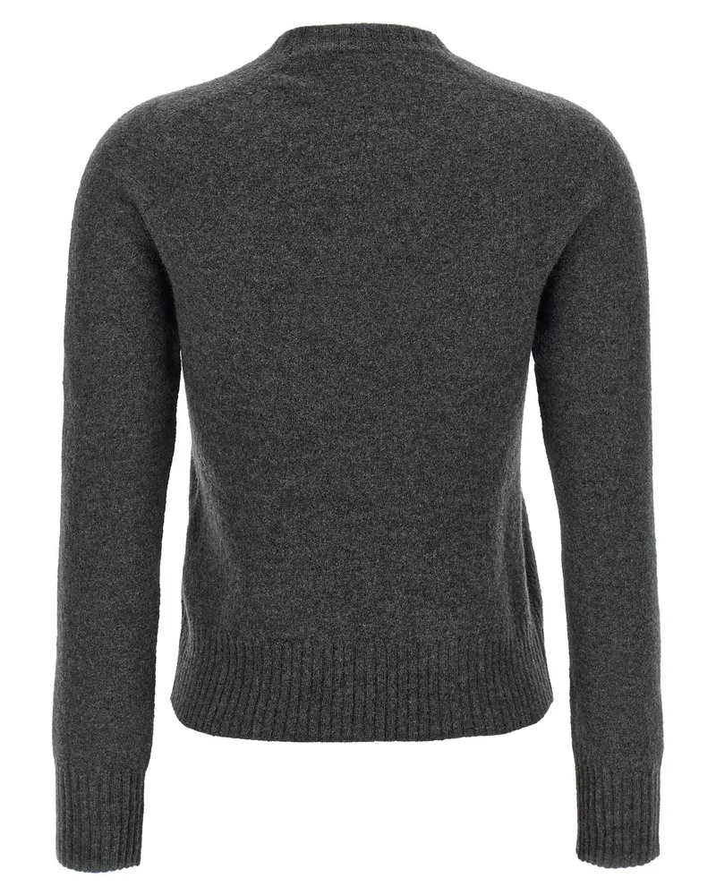 Jil Sander Superfine Wool Sweater — charcoal Charcoal