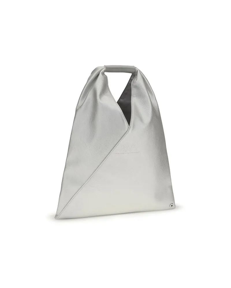 Maison Margiela Women's Japanese Top Handle Bag Silver Polyurethane Polyethylene Silver