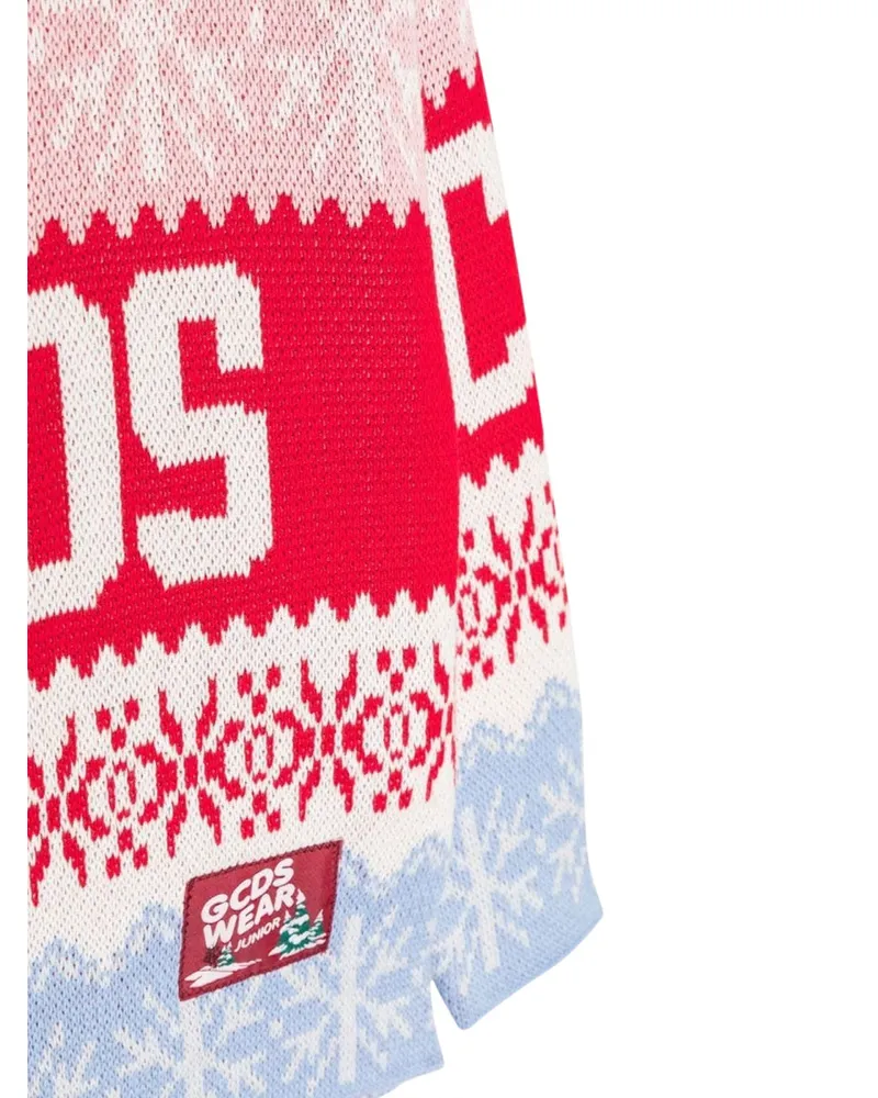 GCDS Girocoll Sweater — Red Red