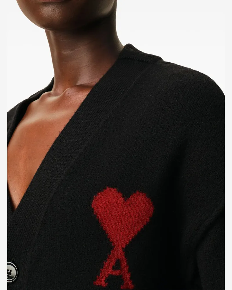 AMI Paris Cardigan — Black Black