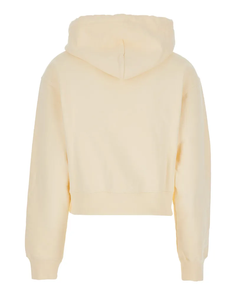 Jacquemus Women Hoodie Le Gros Grain Beige Cotton Sweatshirts Sweater Beige