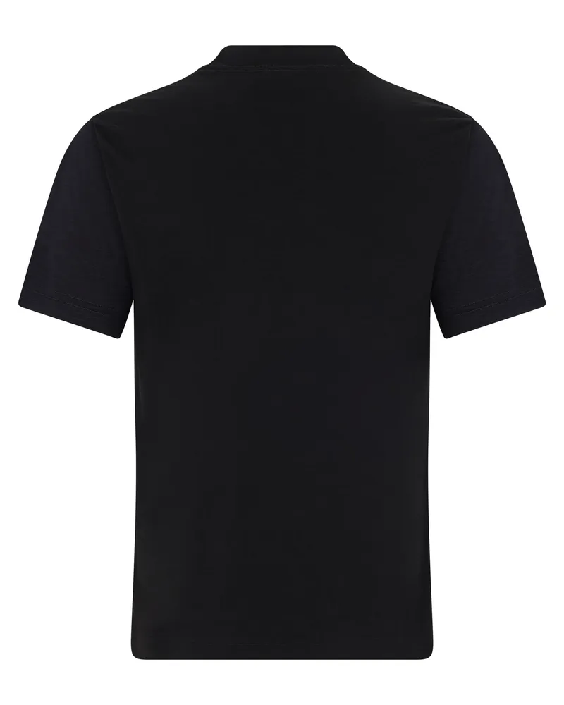 Gucci Men T-Shirt Mixed Cotton Black T-Shirts And Polos Black