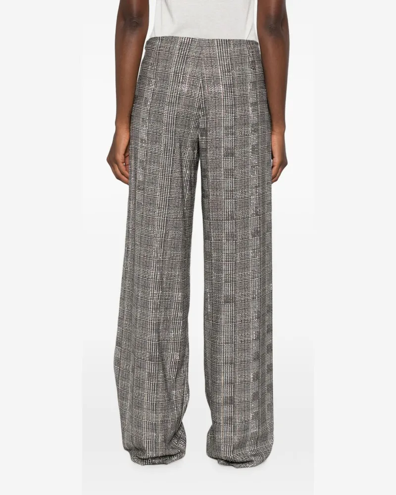 Ermanno Scervino Checked Wool Trousers — Grey Grey
