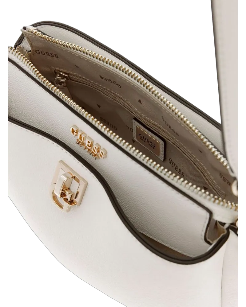 Guess Women's Crossbody Bag White Polyurethane Crossbody-bags White