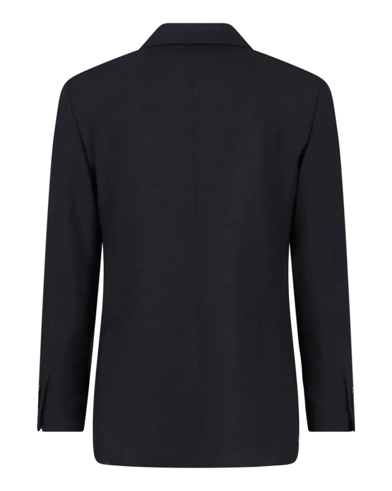 LARDINI Men's Jackets Black Wool Navy