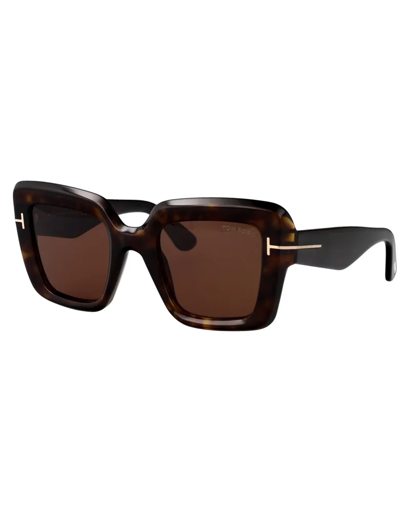 Tom Ford Women's Sunglasses Esme Havana Acetate Brown