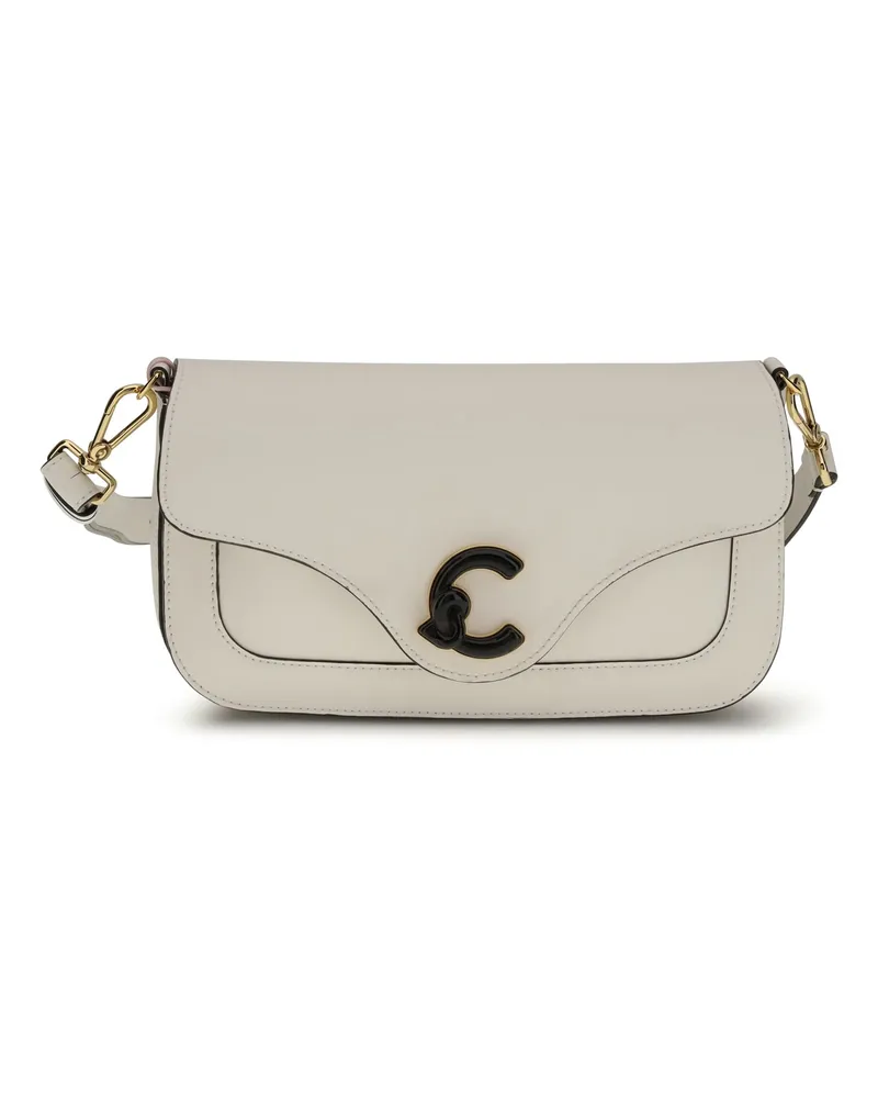 Coccinelle Women's Shoulder Bag C-Me Pearl Calf Leather Beige