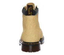 Men's Combat Boots Beige Suede Rubber Sole