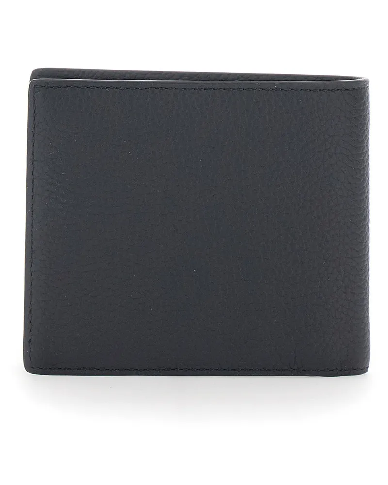 TOD'S Men's Bifold Wallet Black Calf Leather Black