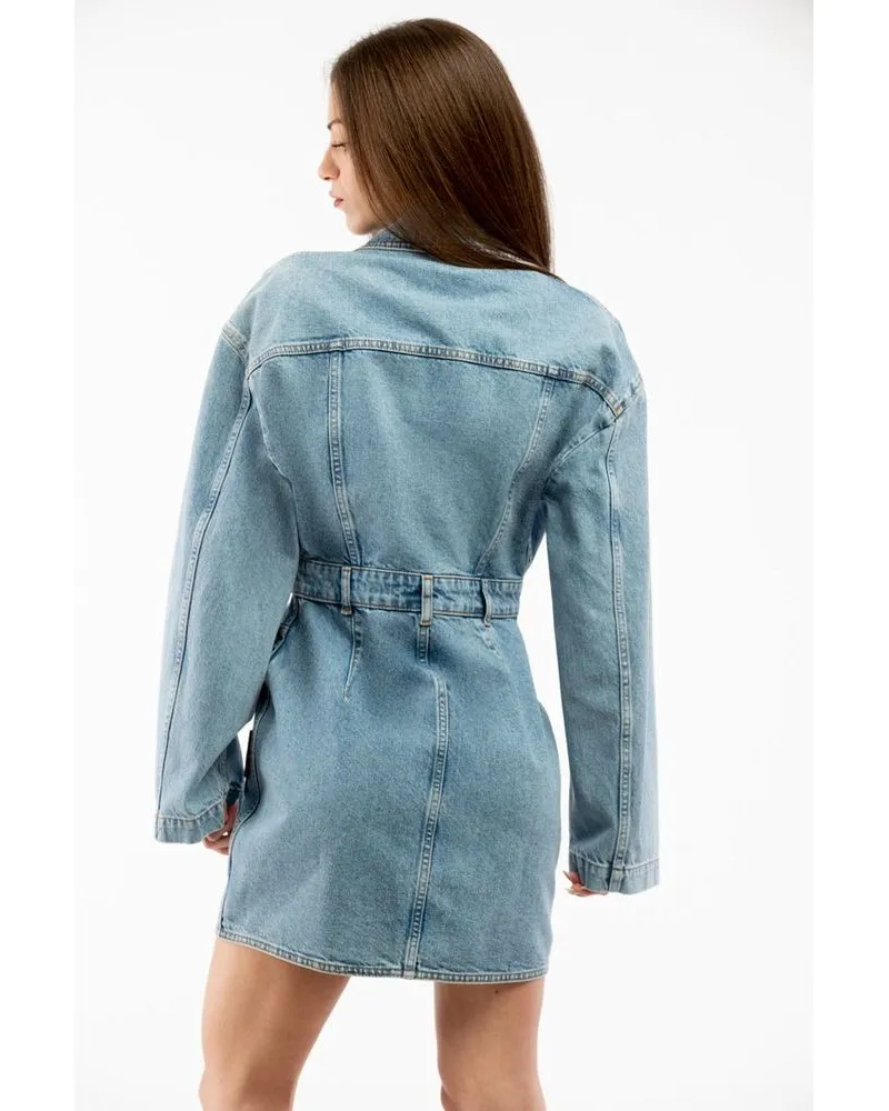 Moschino Women Multicolor Cotton Denim Jacket Clothing Blue