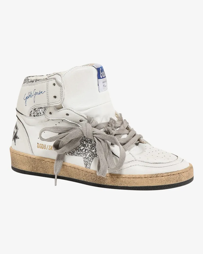 Golden Goose Women's Sneakers Sky Star White Leather Trainers White