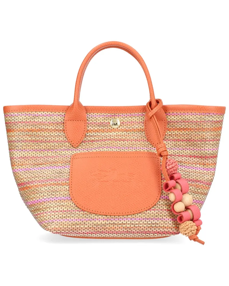 Longchamp Women's Basket Bag Le Pliage Orange Canvas Handbags Hand Orange