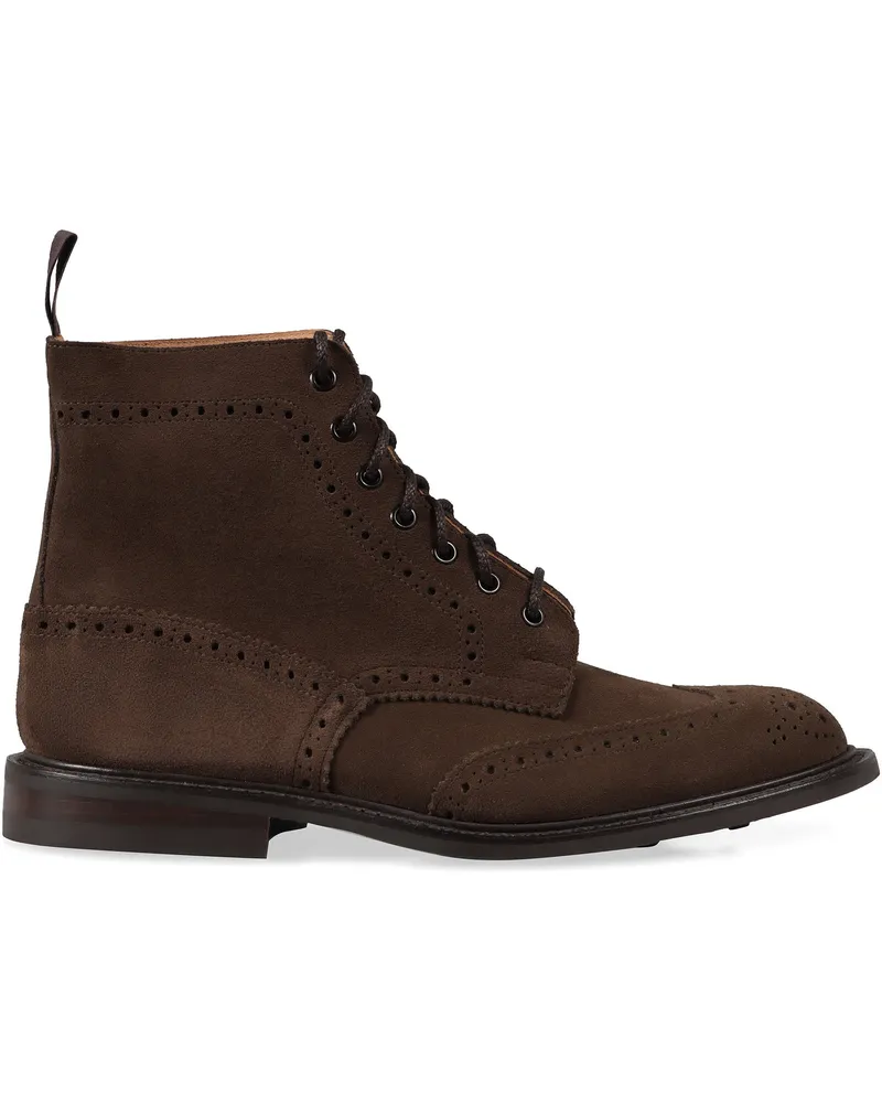 Tricker's Men's Stow Lace-Up Ankle Boots Brown Rubber Brown