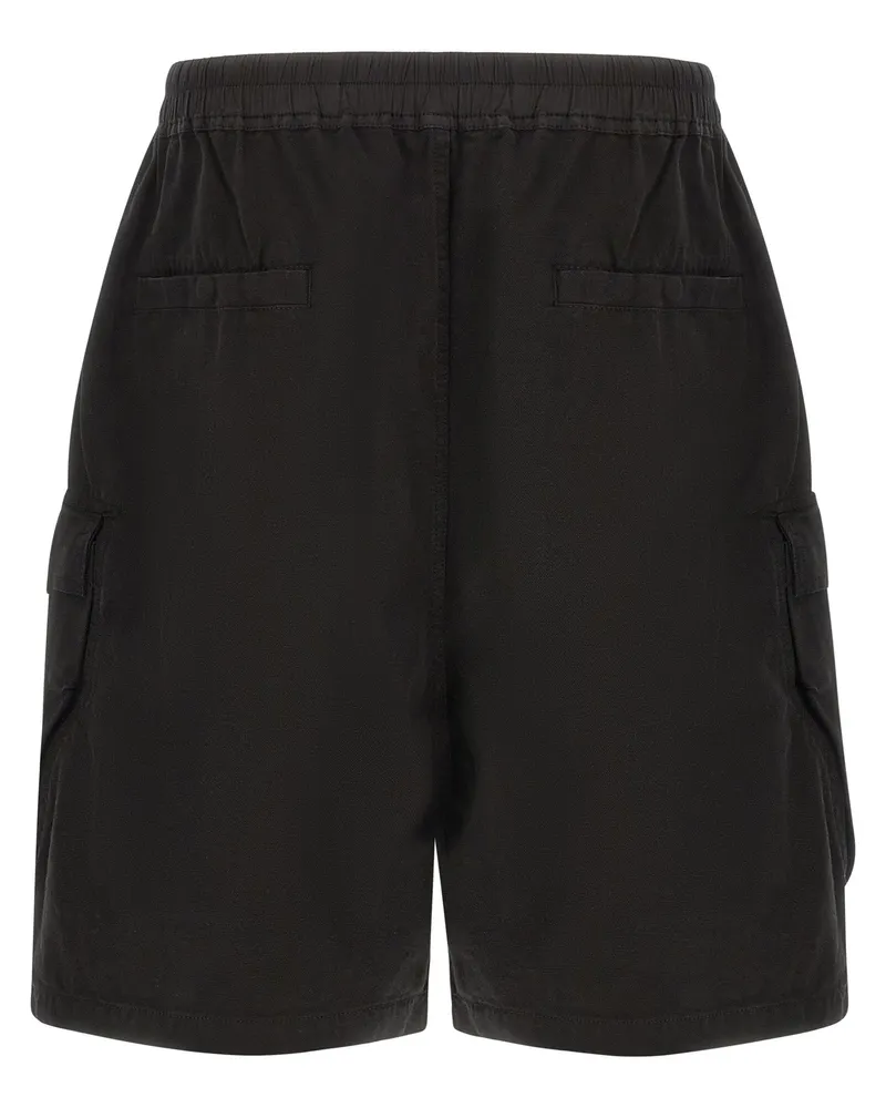 DRKSHDW by Rick Owens Men's Black Cotton Bermuda Shorts Black