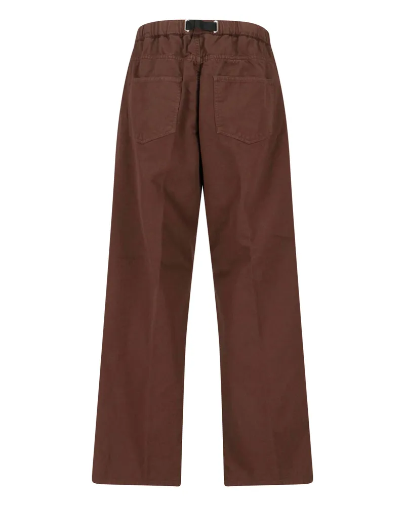 PLAN C Men's Trousers Brown Cotton Brown