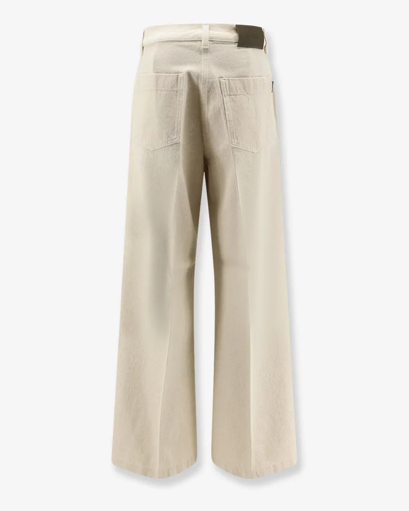 ASPESI Women's Denim Trousers Beige Cotton Beige