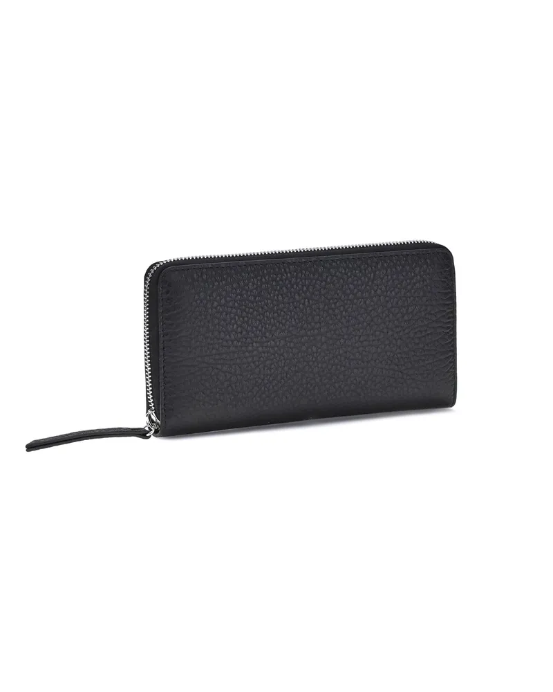 Maison Margiela Women's Leather Wallet Black Calf Bos Taurus Black