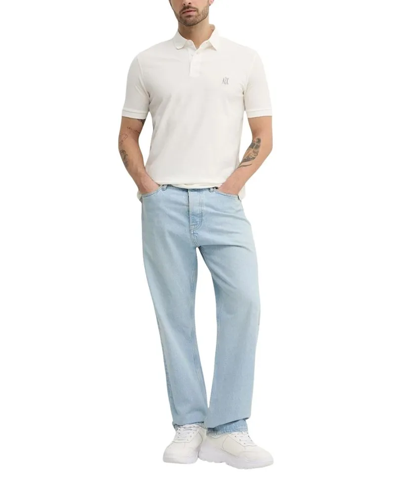 Armani Exchange Cotton Polo Shirt — White White
