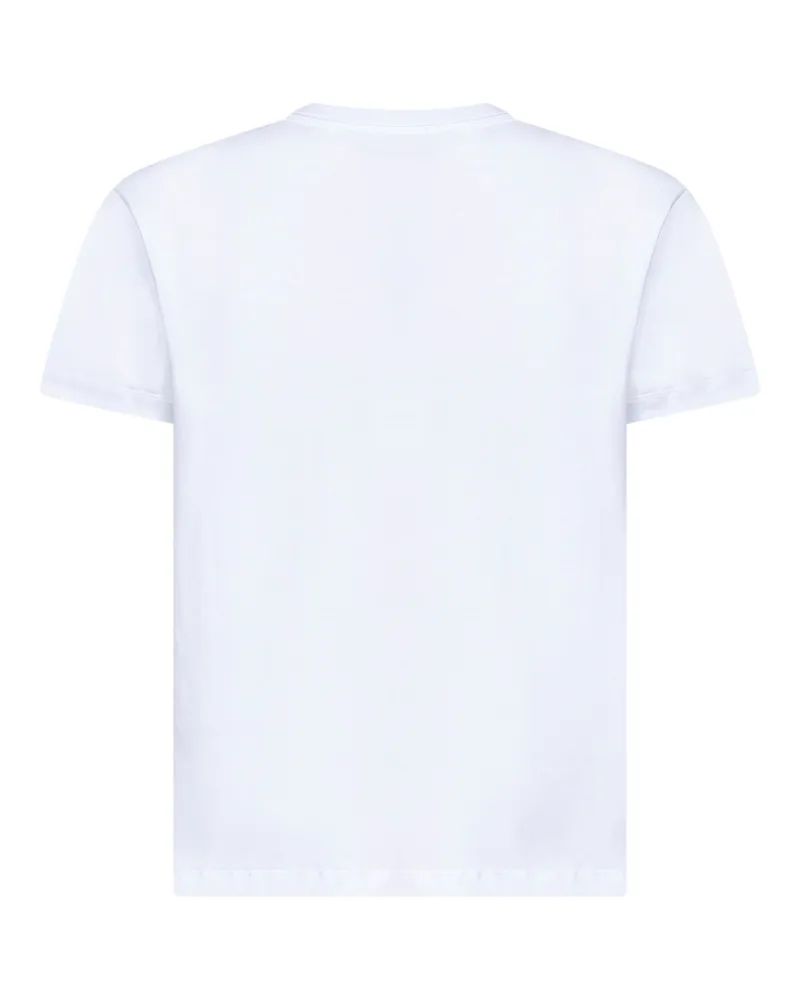 AMI Paris Men T-Shirt Ami De Cœur White Cotton T-Shirts And Polos White