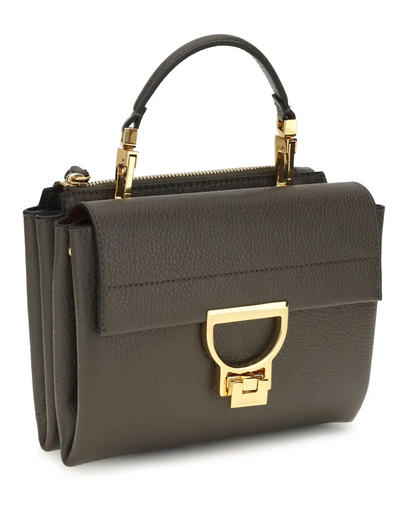 Coccinelle Women's Arlettis Handbag Fango Calf Leather Bos Taurus Handbags Hand Bags Gray