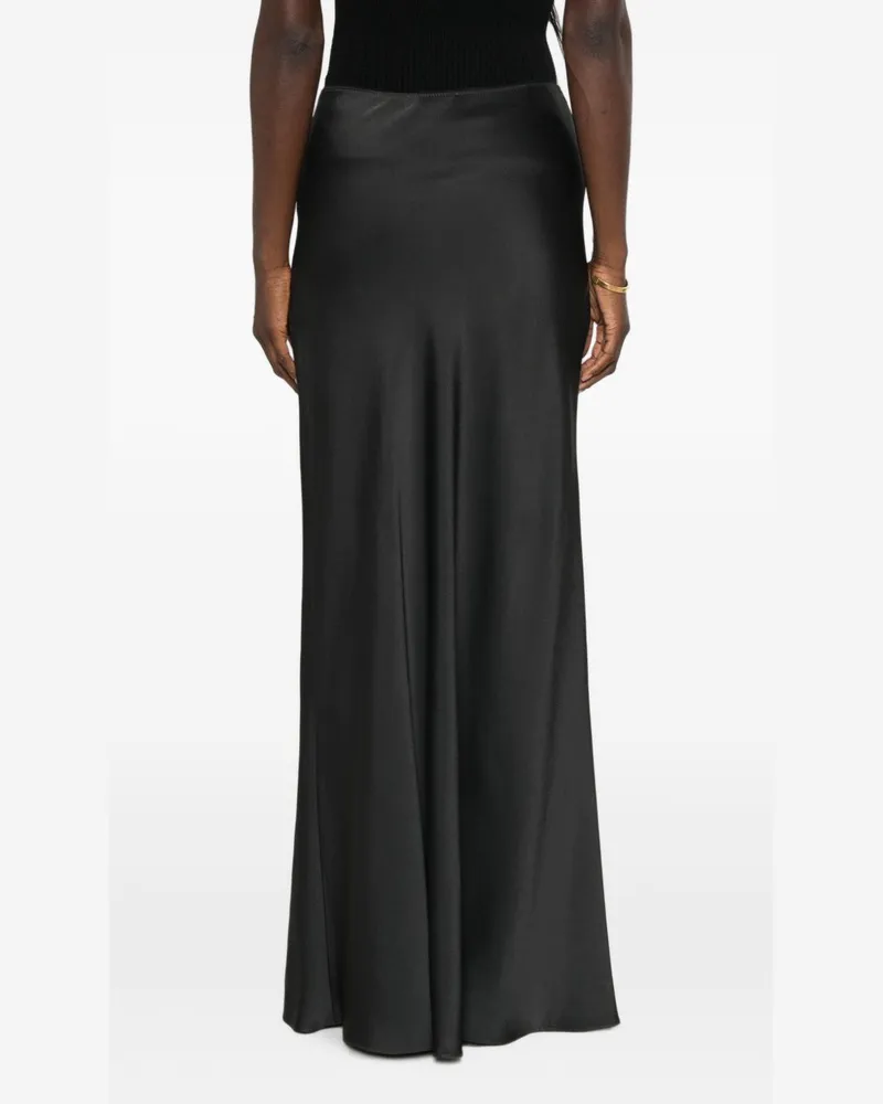 Fabiana Filippi Satin Finish Skirt — Black Black