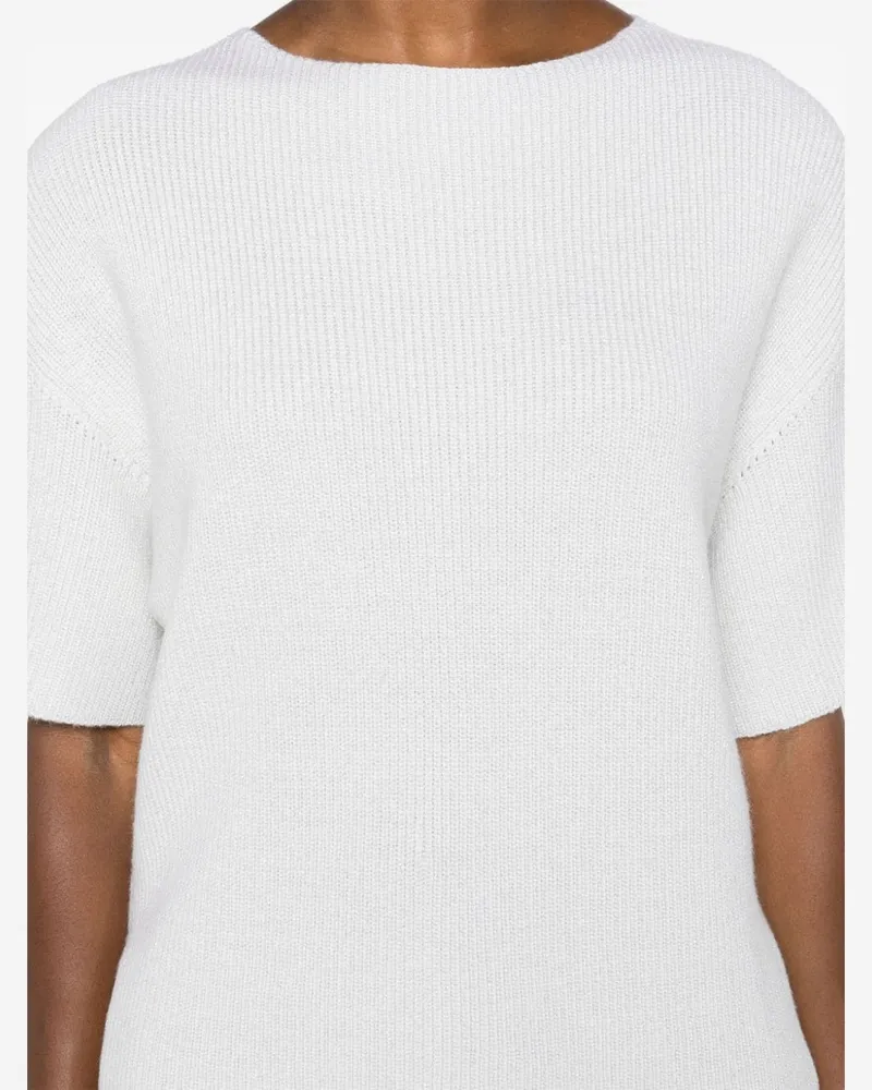 Fabiana Filippi Women's Lurex-Detail Jumper Aw24 W White