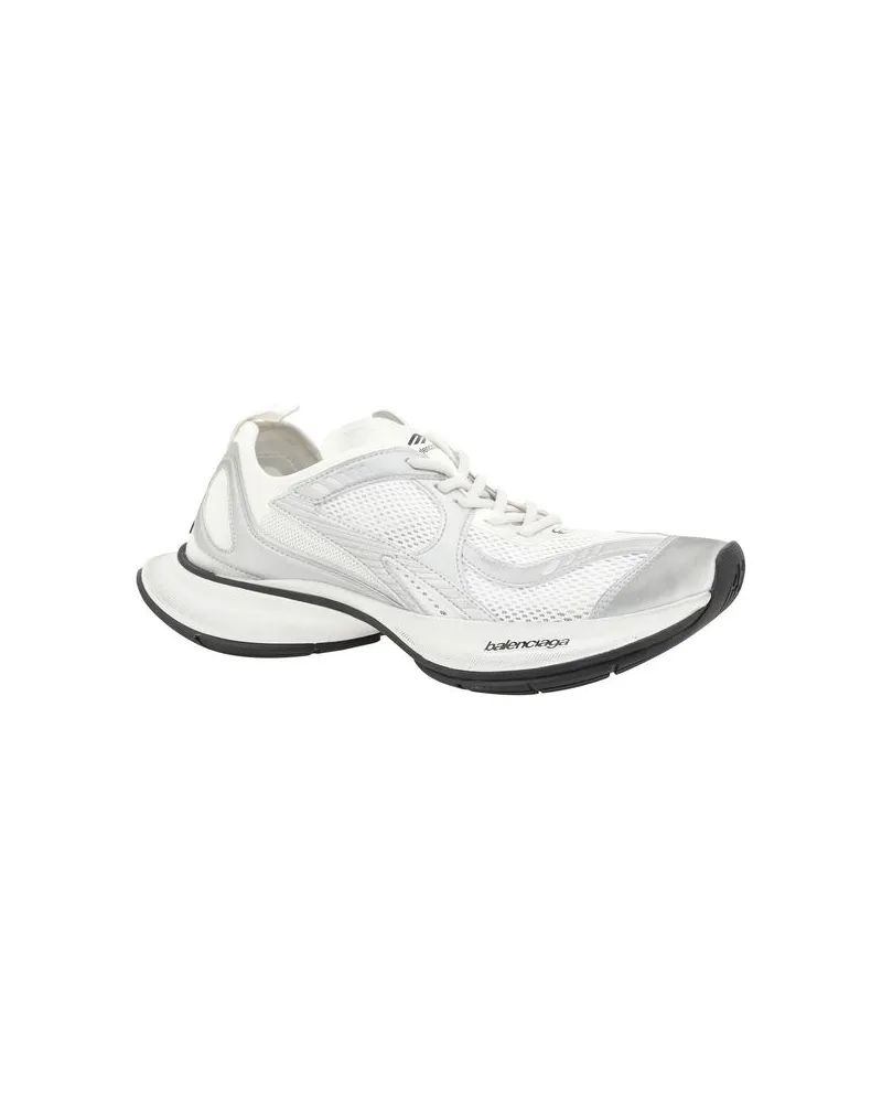 Balenciaga Men's White Polyethylene Athletic Sneakers White