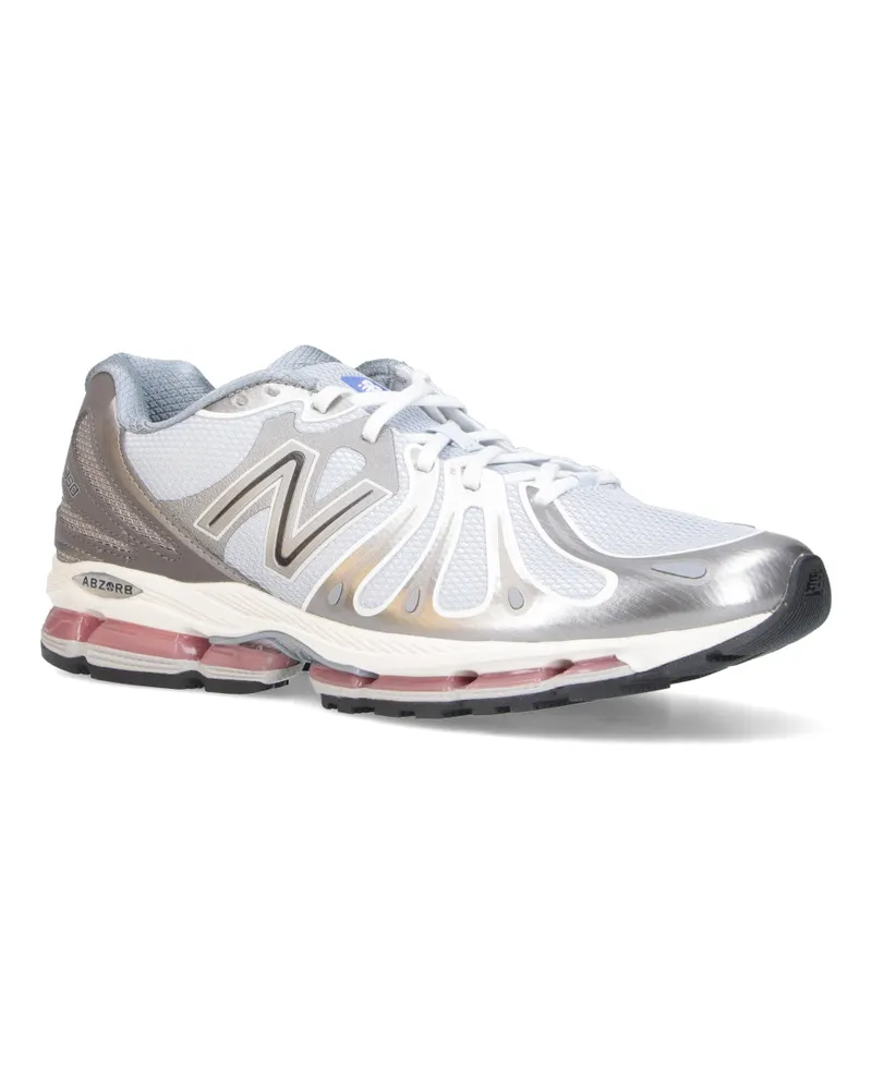 New Balance Unisex Sneakers Silver Synthetic Silver