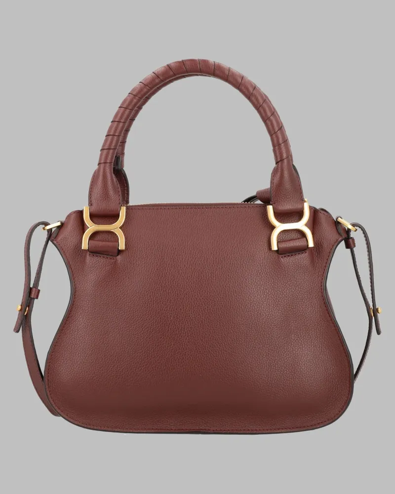 Chloé Marcie Shoulder Bag — Brown Brown