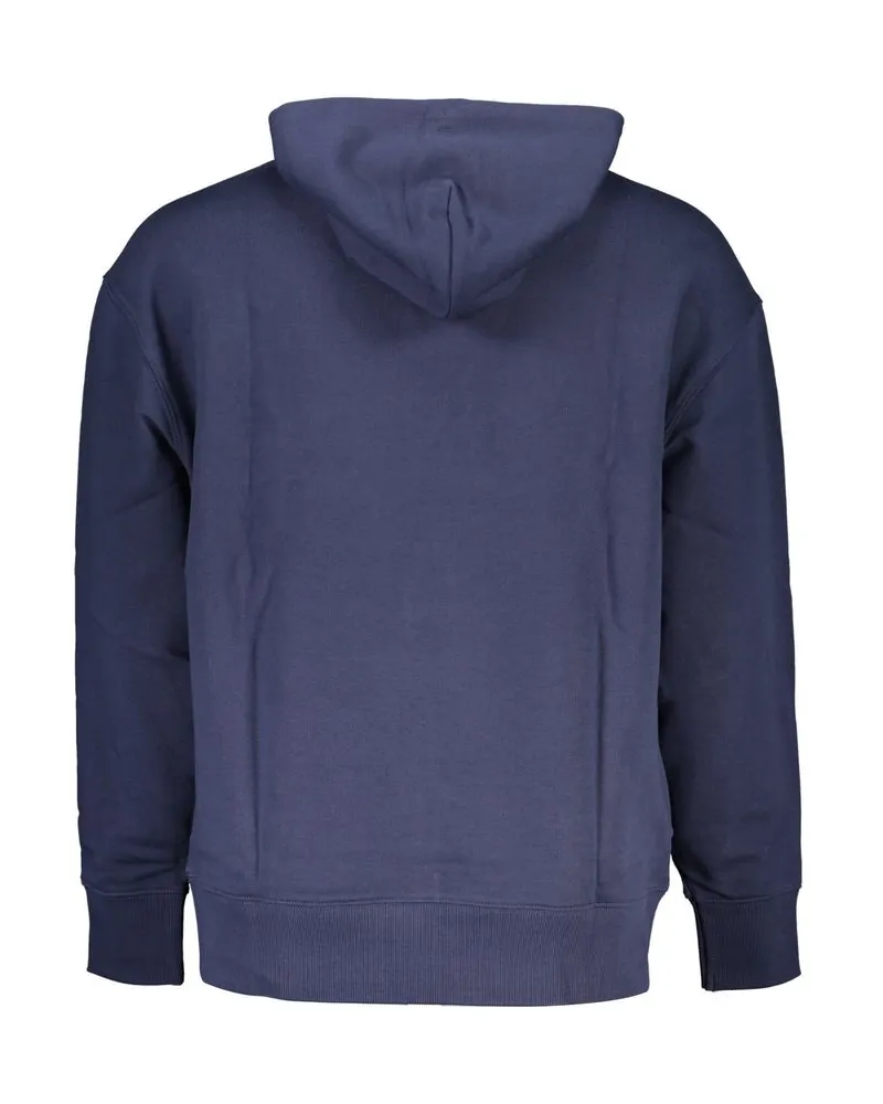 Tommy Hilfiger Logo-Embroidered Cotton Hoodie — Navy Navy