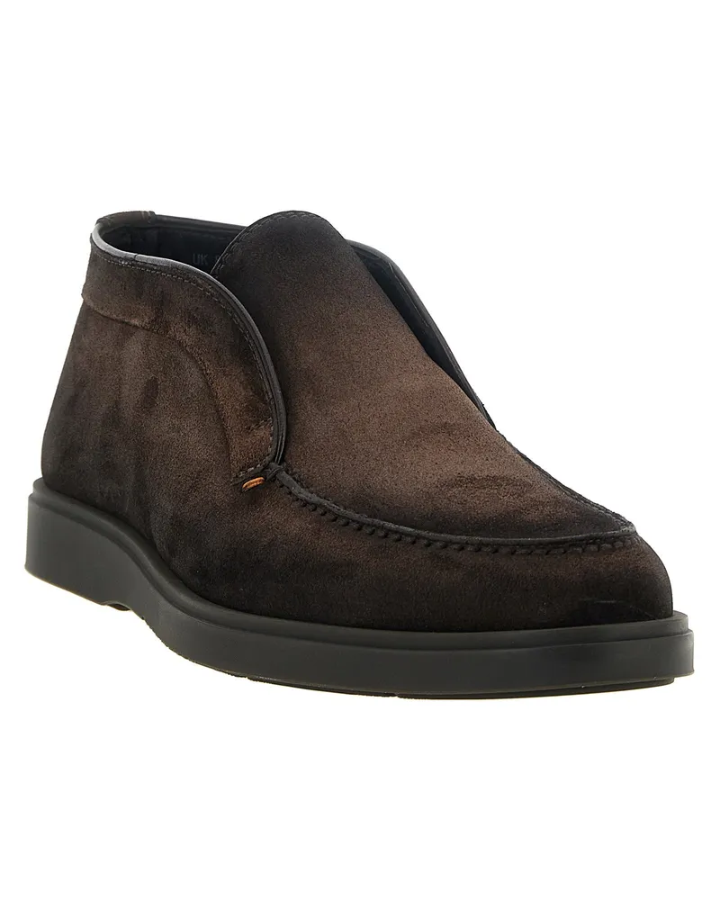 Santoni Ankle Boot — Brown Brown