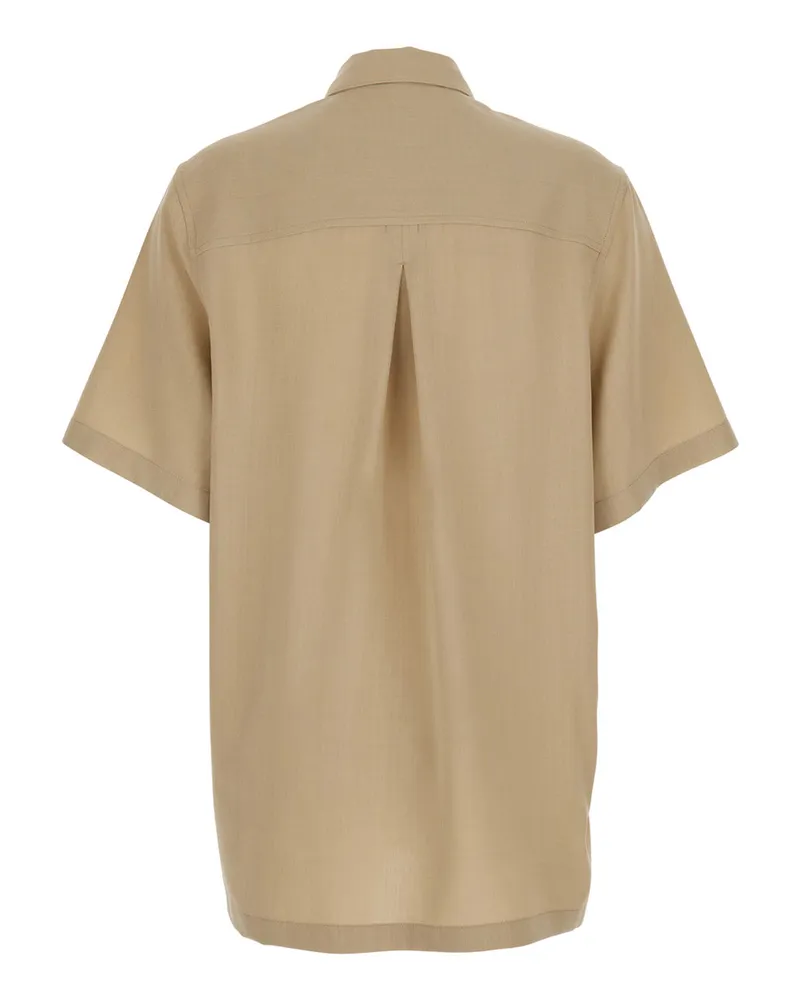 Totême Women's Polo Shirt Fluid Beige Viscose Blouses Beige