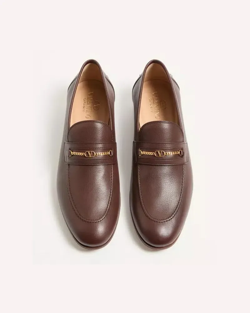 Valentino Garavani Val E26 Loafer — Burgundy Burgundy
